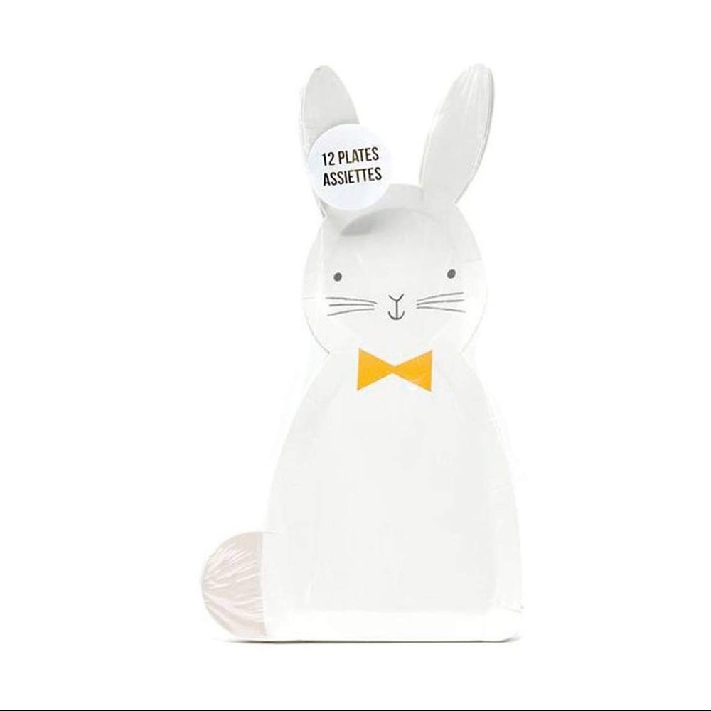 Meri Meri Easter Bunny Plates Set 12u